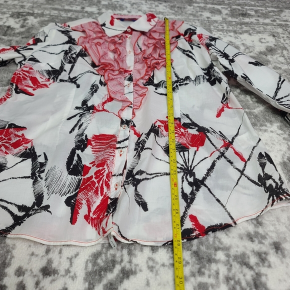 Georg Roth Lots Angeles Duffle Front Button Up Sheet Pleated - Picture 12 of 16